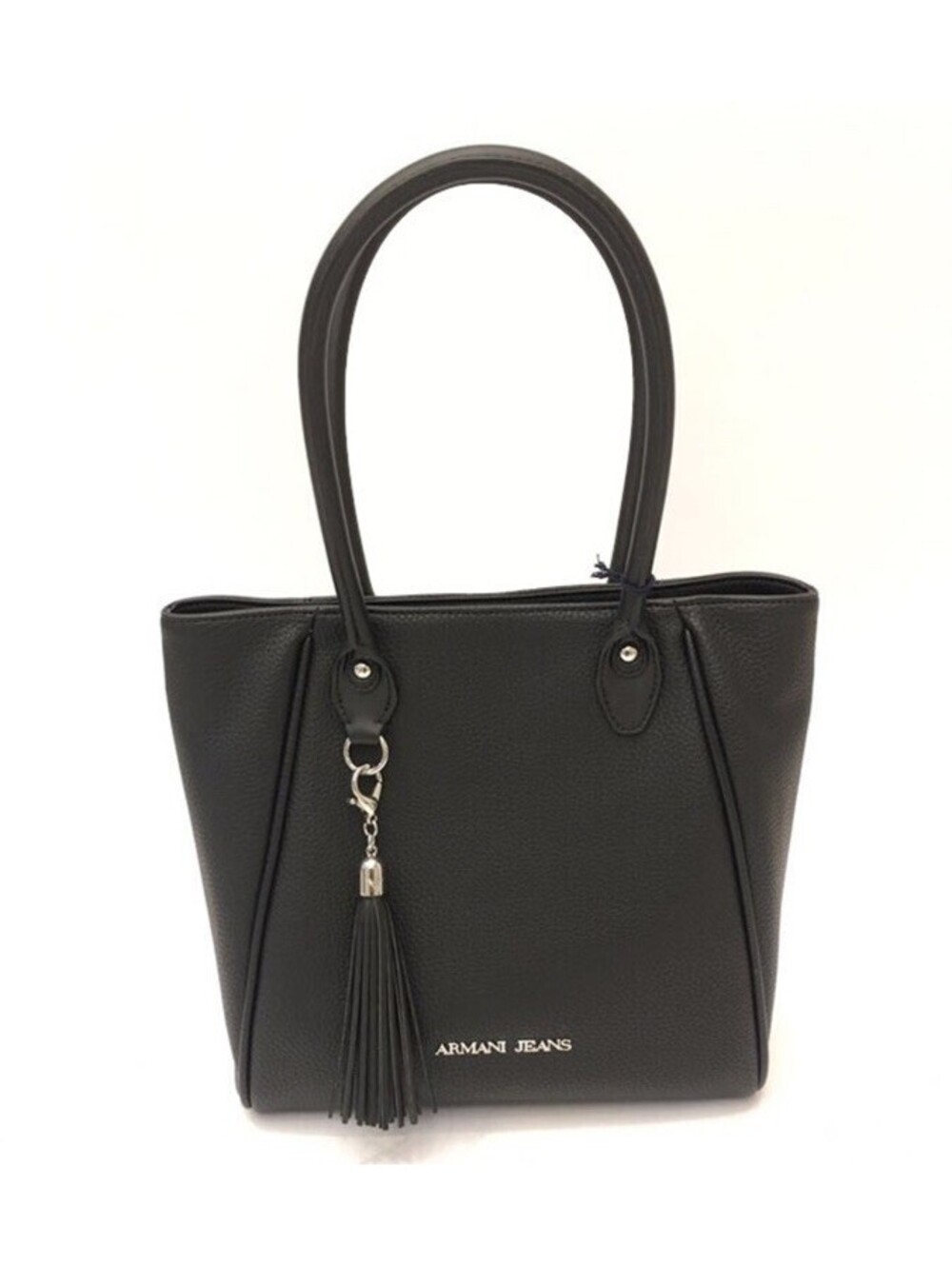 Armani Jeans Black Pebbled Leather Purse Shoulder Bag New  w/Imperfection